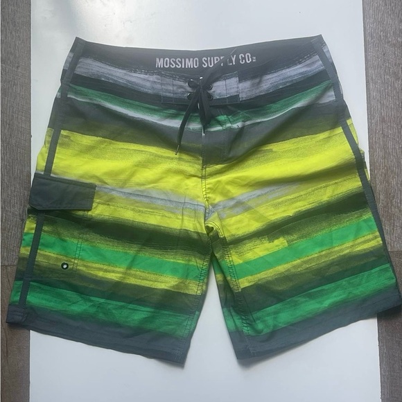 Mossimo Mens Cargo Board Shorts Size 38 Swim Surf Beach Vibes Y2K - Picture 1 of 7